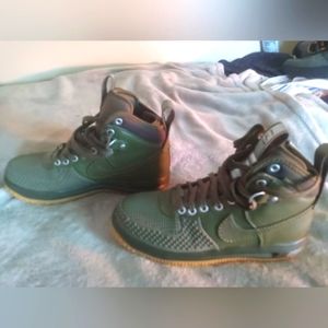 Nike Lunar Force 1. Duckboot. Medium Olive Gum. 805599-201. 2016. Size 7. New